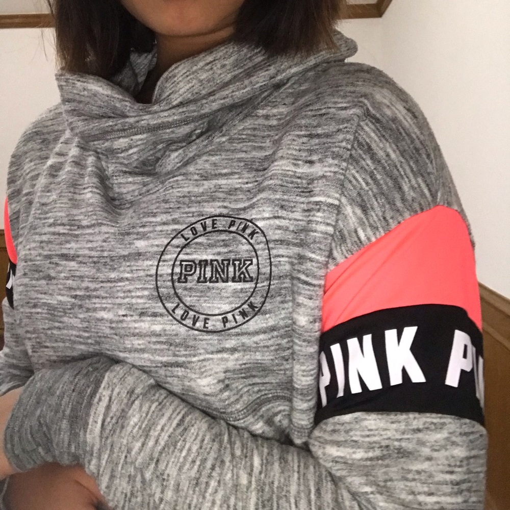PINK Turtleneck Hoodie